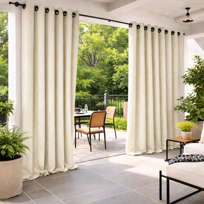 Sunbrella Cast Pumice Curtain - alternate view