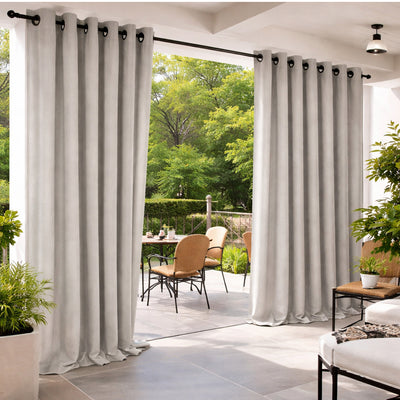 Sunbrella Cast Silver Curtain - alternate view