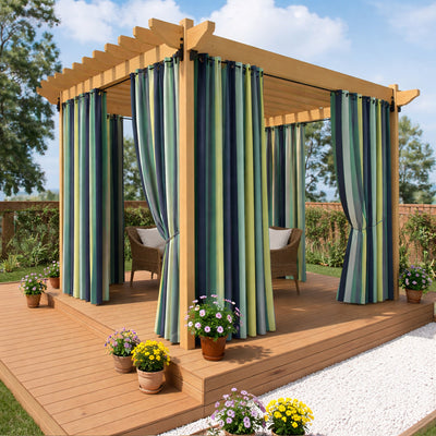 Sunbrella Expand Calypso Curtain - alternate view