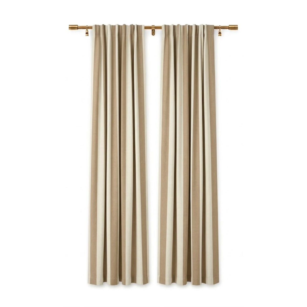 Sunbrella Maxim Heather Beige Curtain - Image 1 | ZIPCushions