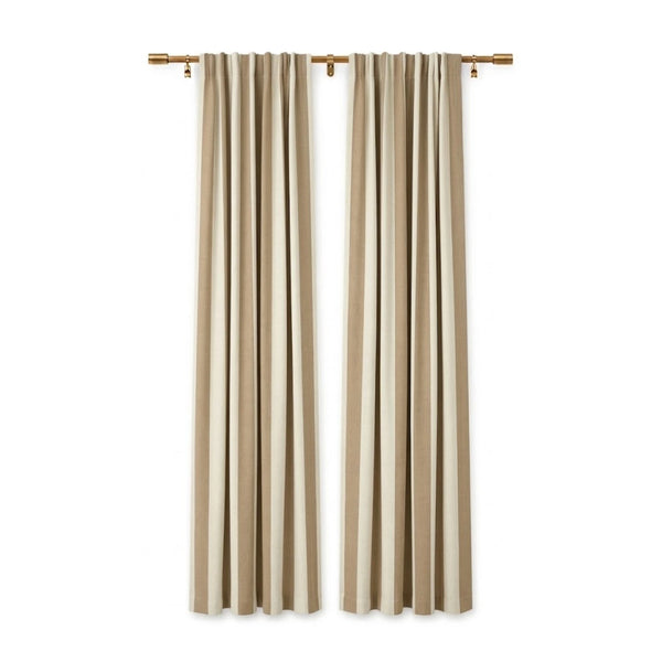 Sunbrella Maxim Heather Beige Curtain
