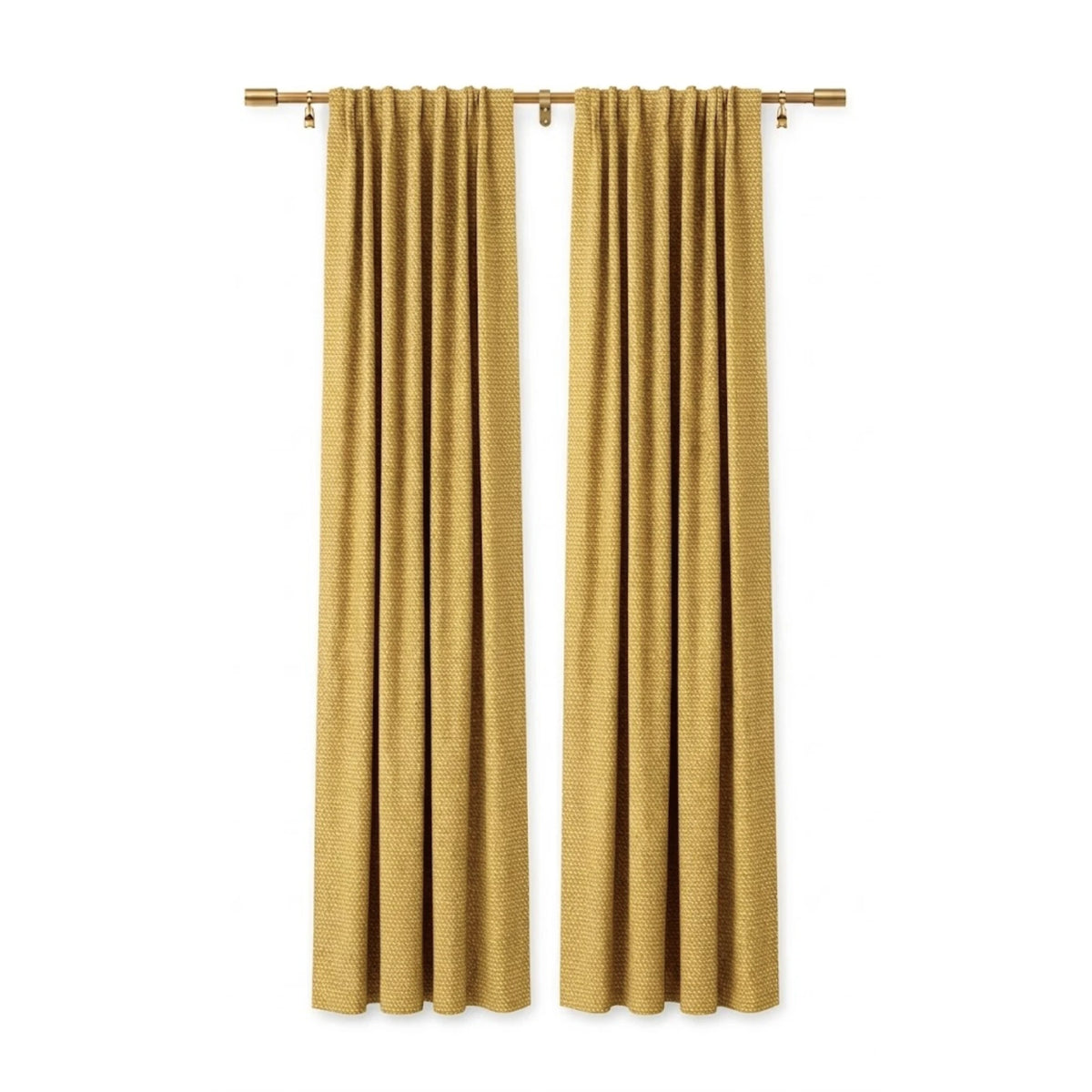 Sunbrella Mezzo Sulfur Curtain - Image 1 | ZIPCushions