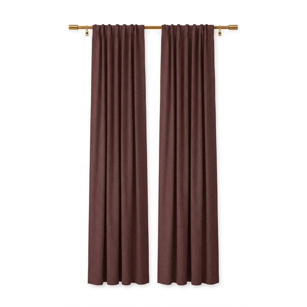 Sunbrella Natte Carmine Curtain - Image 1 | ZIPCushions