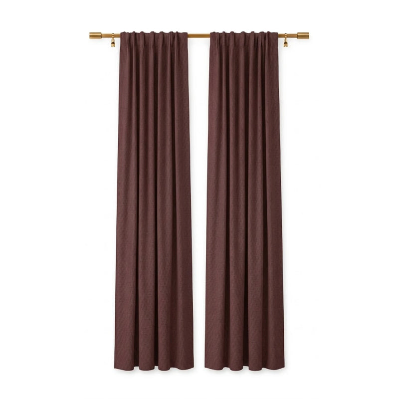 Sunbrella Natte Carmine Curtain