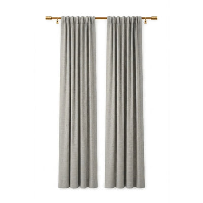 Sunbrella Natte Graumel Chalk Curtain