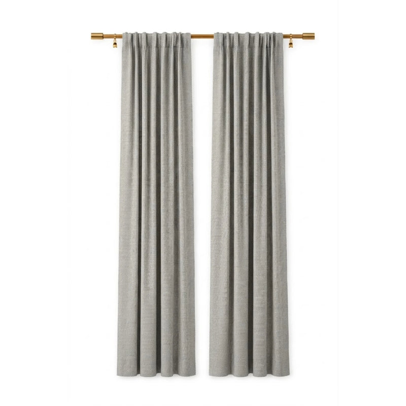 Sunbrella Natte Graumel Chalk Curtain