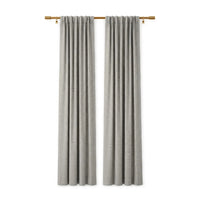 Sunbrella Natte Graumel Chalk Curtain
