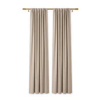Sunbrella Natte Heather Chalk Curtain