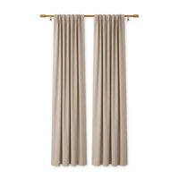 Sunbrella Natte Heather Chalk Curtain