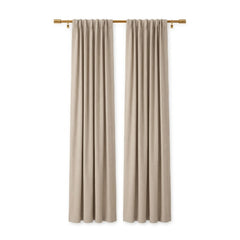 Sunbrella Natte Heather Chalk Curtain