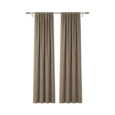 Sunbrella Natte Heather Grey Curtain