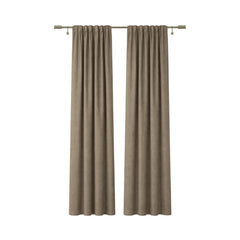 Sunbrella Natte Heather Grey Curtain