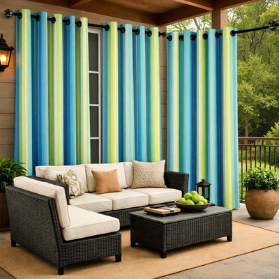 Sunbrella Seville Seaside Curtain - Alternate image