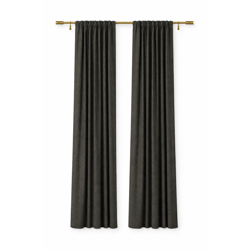 Sunbrella Spectrum Carbon Curtain