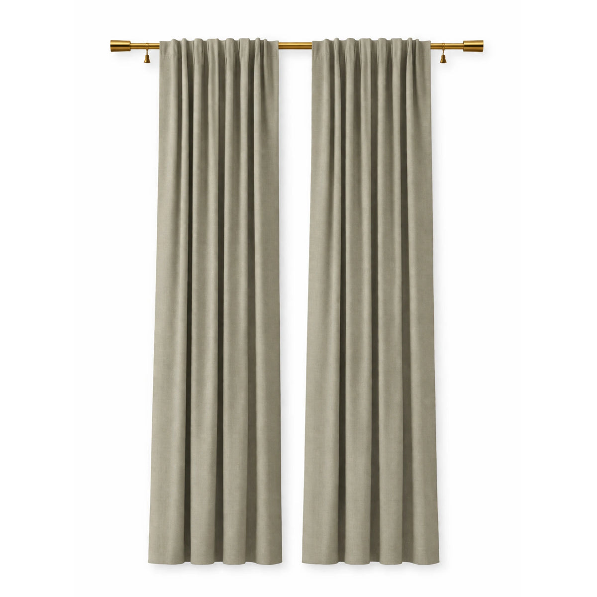 Sunbrella Spectrum Dove Curtain - Image 1 | ZIPCushions
