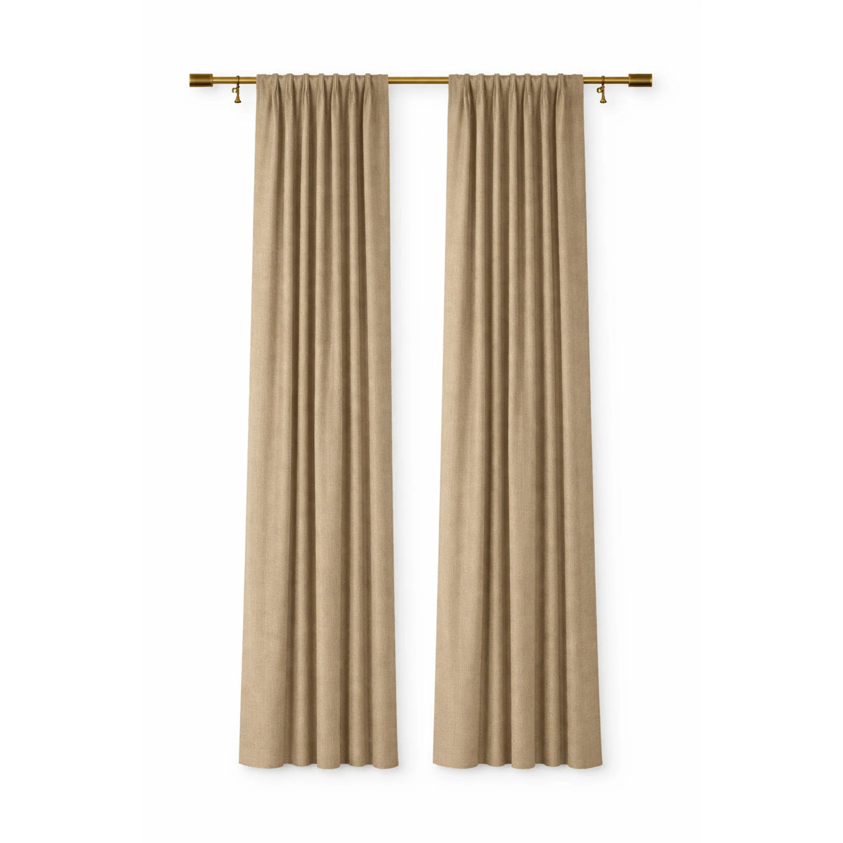 Sunbrella Spectrum Mushroom Curtain - Image 1 | ZIPCushions