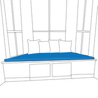 Sunbrella® Trapezoid Custom Seat Cushions