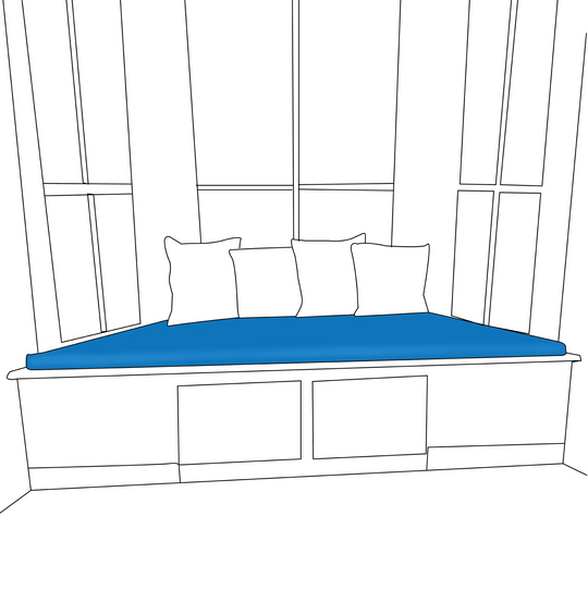 Sunbrella® Trapezoid Custom Seat Cushions