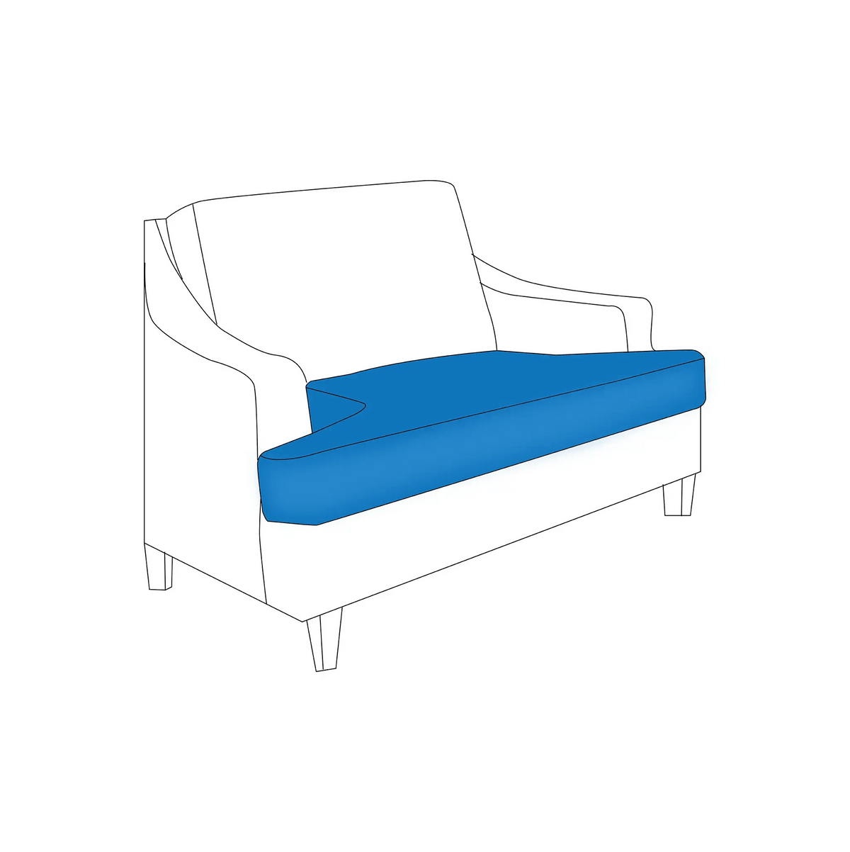 T shape Sofa / Bench Cushions | ZIPCushions