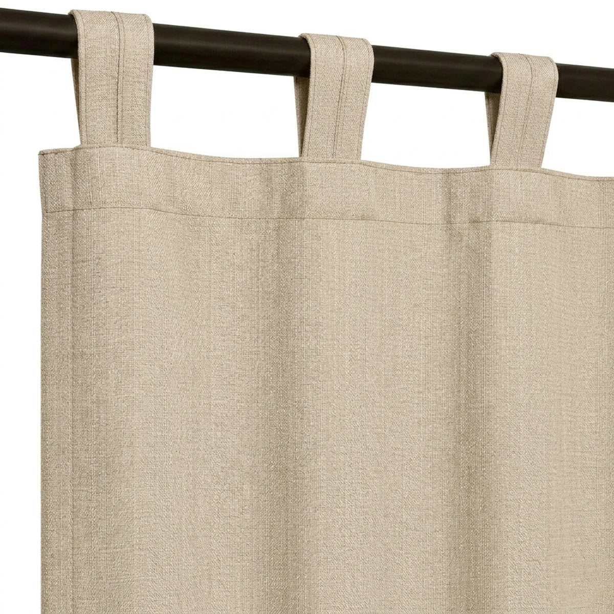 Custom Taupe Greenscape Sheer Curtain - view 5