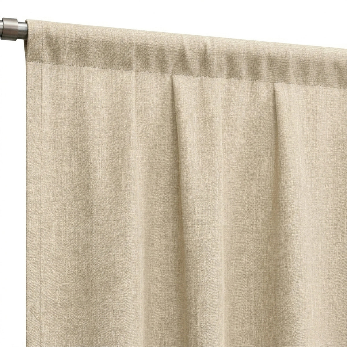 Custom Taupe Greenscape Sheer Curtain - view 6