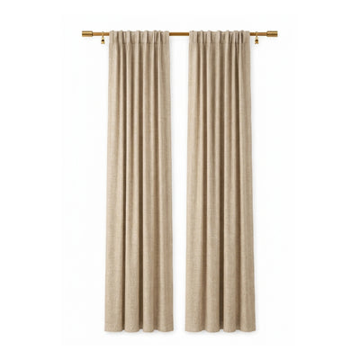 Custom Taupe Greenscape Sheer Curtain - Secondary image