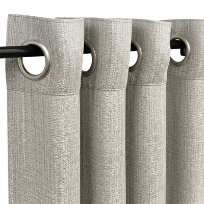 Graphic Taupe Weave Curtain - alternate view