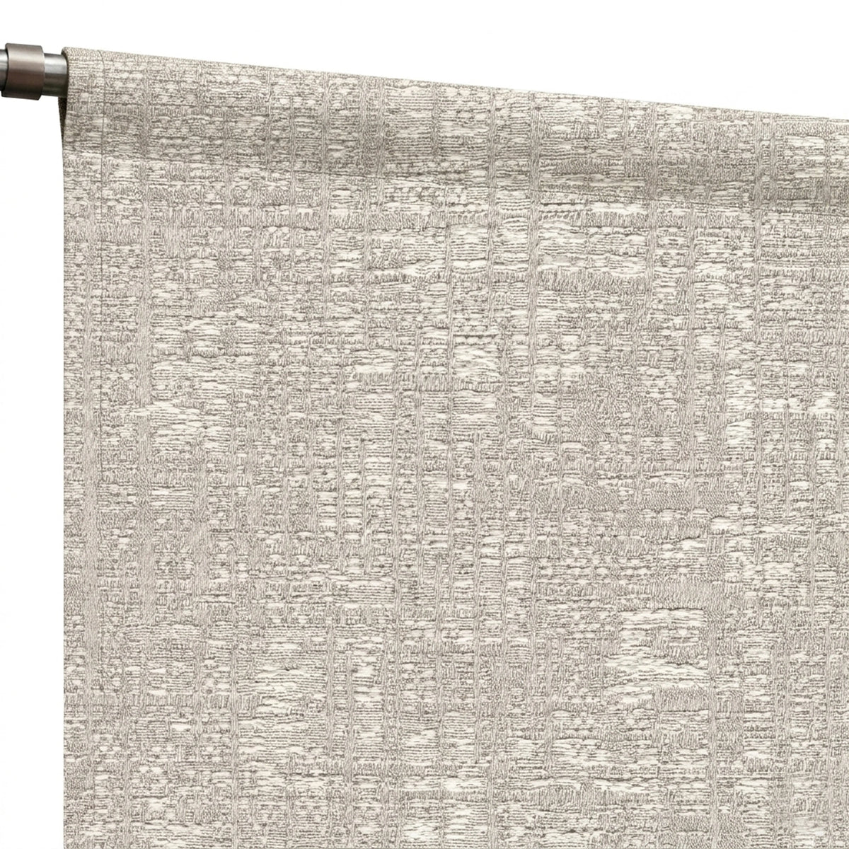 Graphic Taupe Weave Curtain - view 6