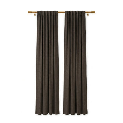 Taupe Luxury Plush Drape - Secondary image