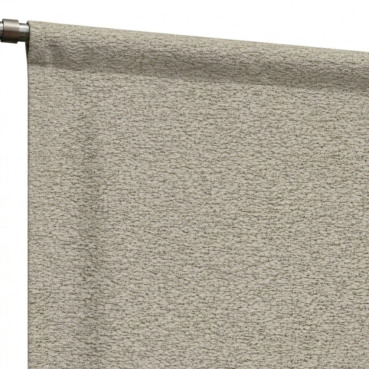 Snow Storm Taupe Textured Curtain - view 6