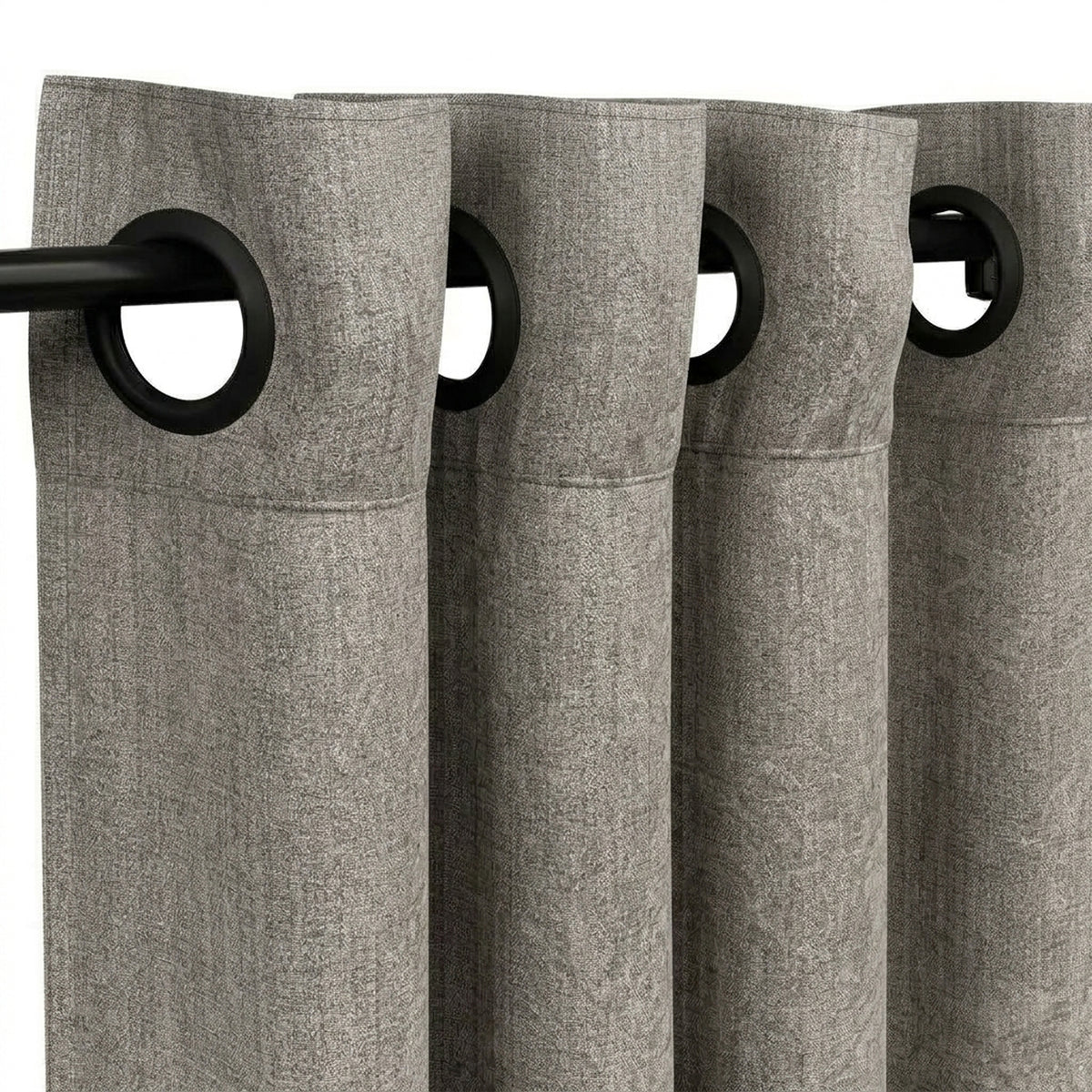 Titanium Grandiose Cotton Blend Curtain - view 4
