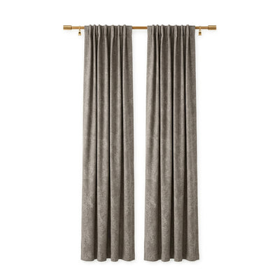 Titanium Grandiose Cotton Blend Curtain - Secondary image