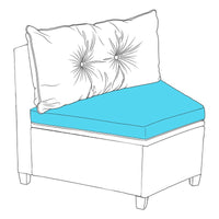 Trapezoid Custom Outdoor Seat Cushions