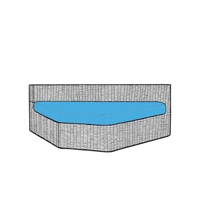 Trapezoid Custom Outdoor Seat Cushions