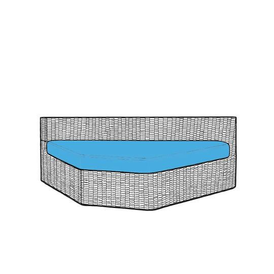 Trapezoid Custom Outdoor Seat Cushions