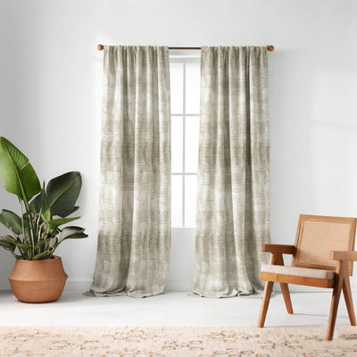 Dreamscape White Sand Shimmer Curtain - Primary image