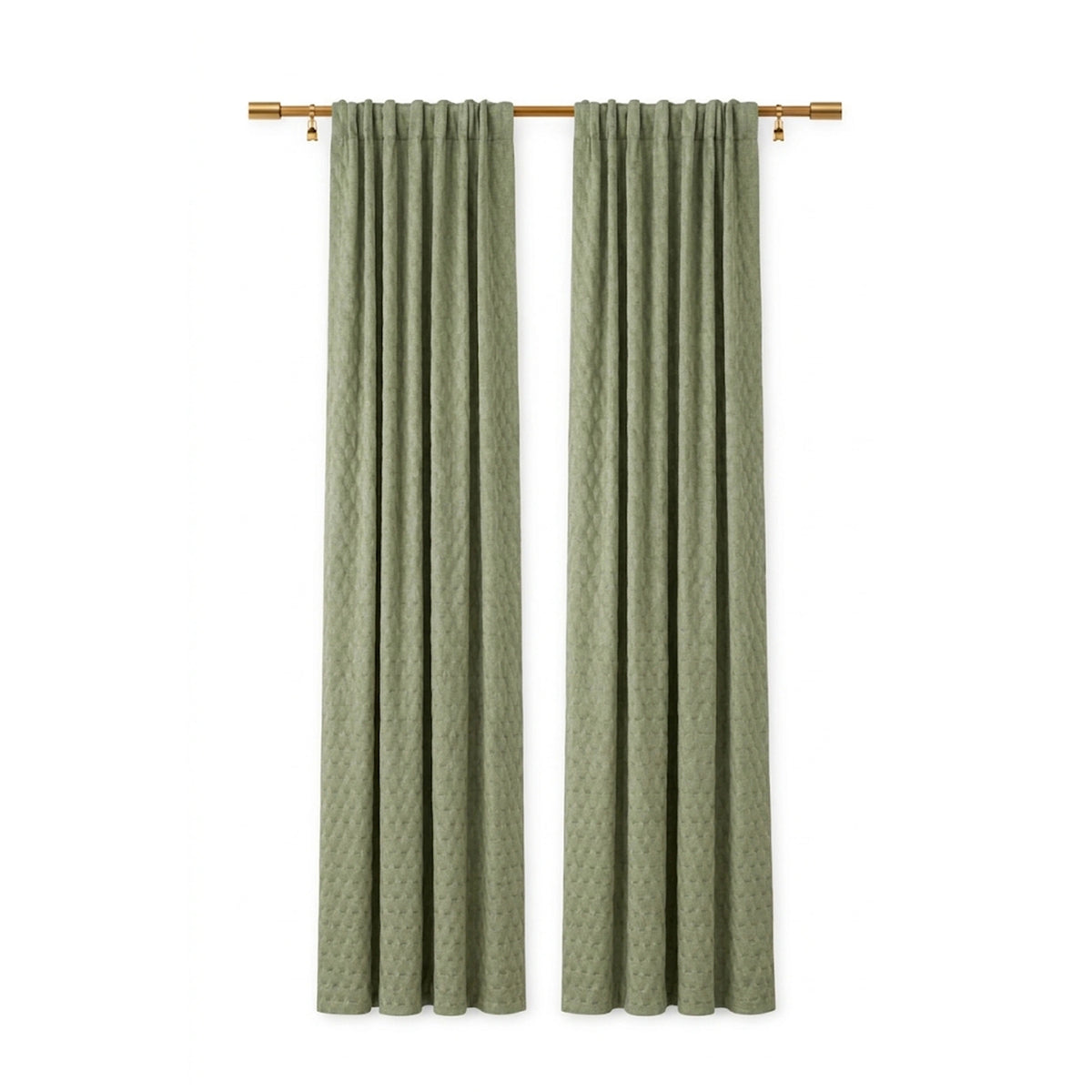 Tessellate Willow Textured Curtain - view 2