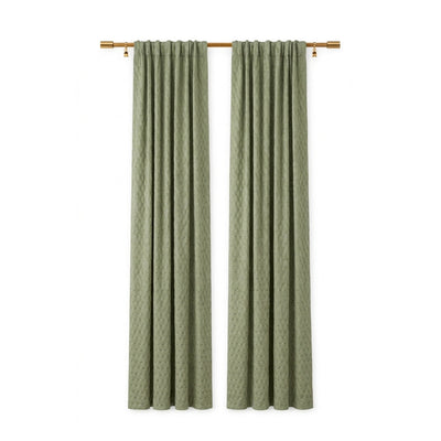 Tessellate Willow Textured Curtain - Secondary image