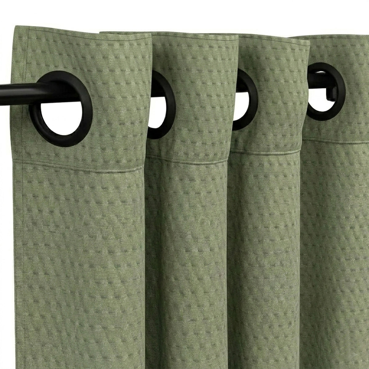 Tessellate Willow Textured Curtain - view 4