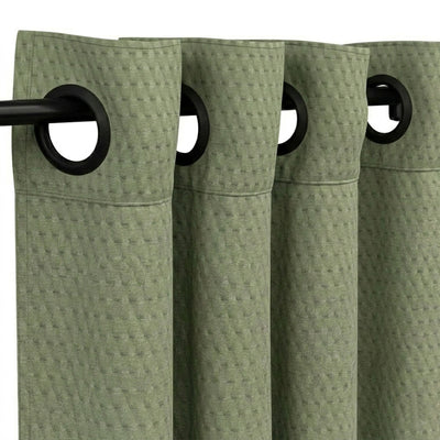 Tessellate Willow Textured Curtain - alternate view