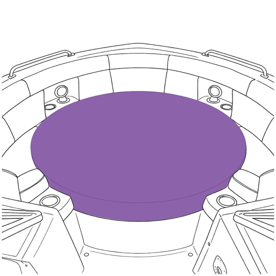 Custom Round Boat Cushion