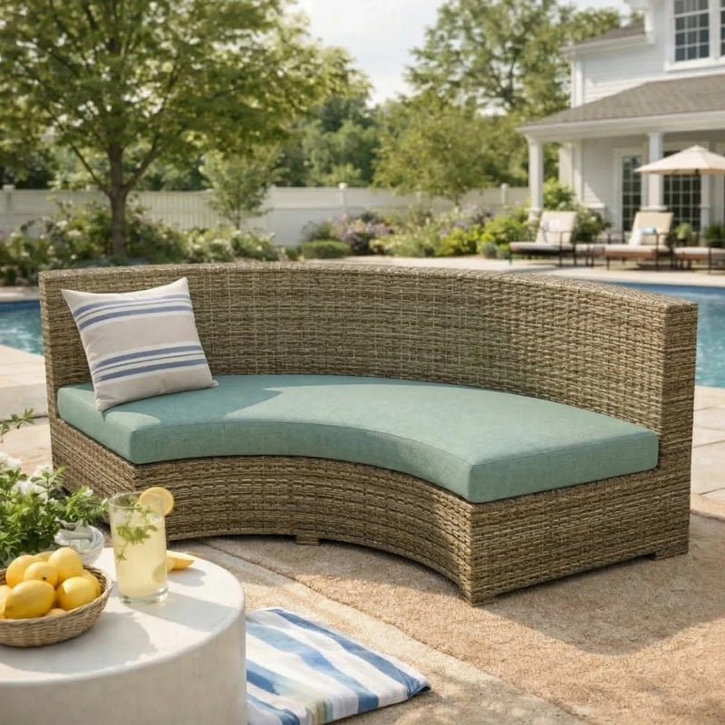 Custom Outdoor Curved Cushions