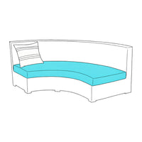 Custom Outdoor Curved Cushions