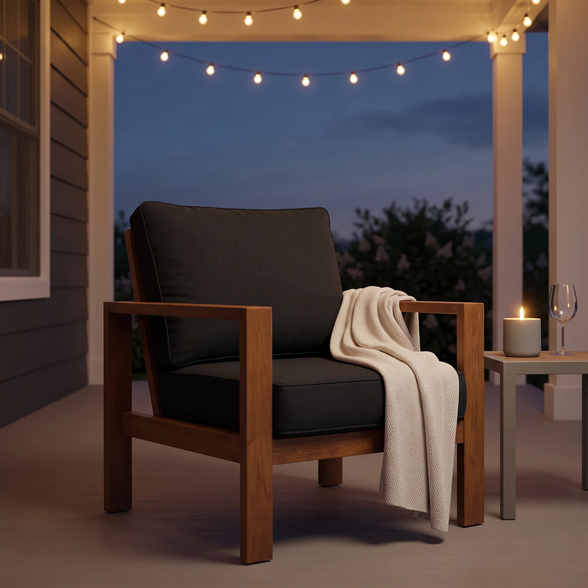 Custom Outdoor Chair Cushions (Seat and Back) - view 3