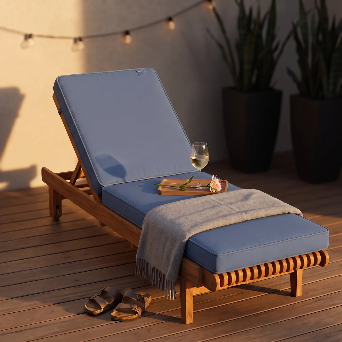 Custom Chaise Lounge Cushions (Seat and Back) - view 4