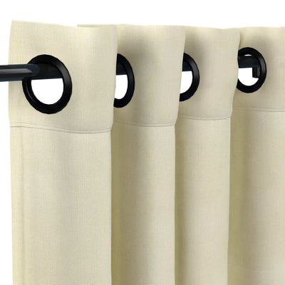 Sunbrella Canvas Birds Eye Curtain - alternate view