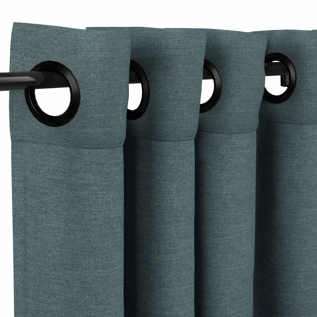 Sunbrella Cast Lagoon Curtain - Image 11 | ZIPCushions - view 11