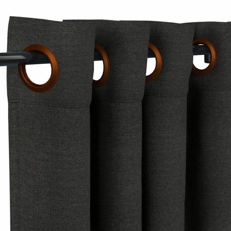 Sunbrella Spectrum Carbon Curtain