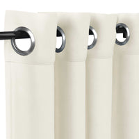 Sunbrella Canvas White Curtain