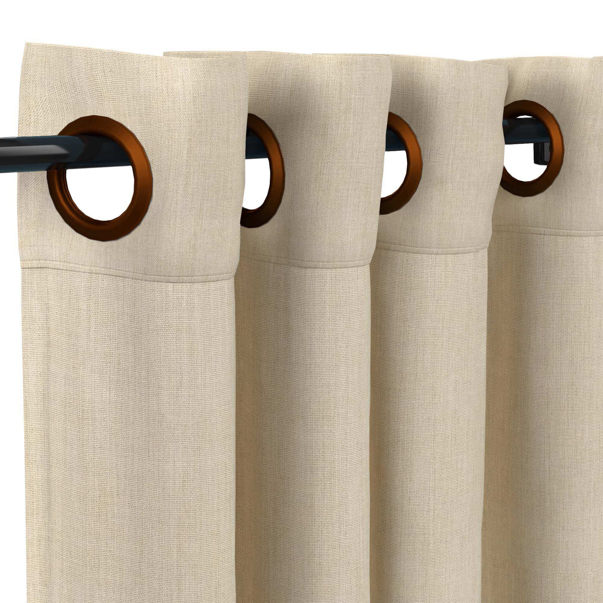 Sunbrella® Canvas Flax Curtain